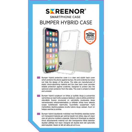 SCREENOR BUMPER IPHONE SE 2ND GEN/6/7/8 TRANSPARENT