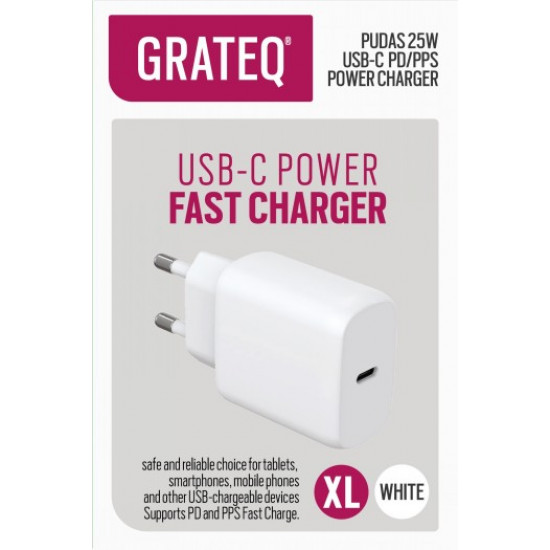 GRATEQ PUDAS CHARGER PD/PPS USB-C 25W