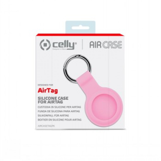 CELLY AIRCASETAG - AIRTAG SILICONE CASE - PINK