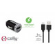 CELLY TURBO CAR CHARGER+TYPE-C CABLE