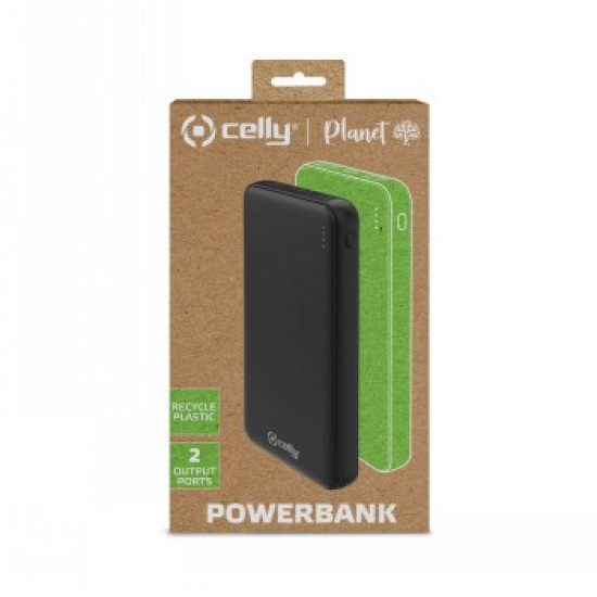 CELLY GRS POWER BANK 10000MAH BLACK