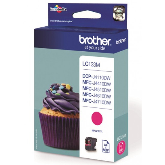 BROTHER LC-123M TONER MAGENTA 600P