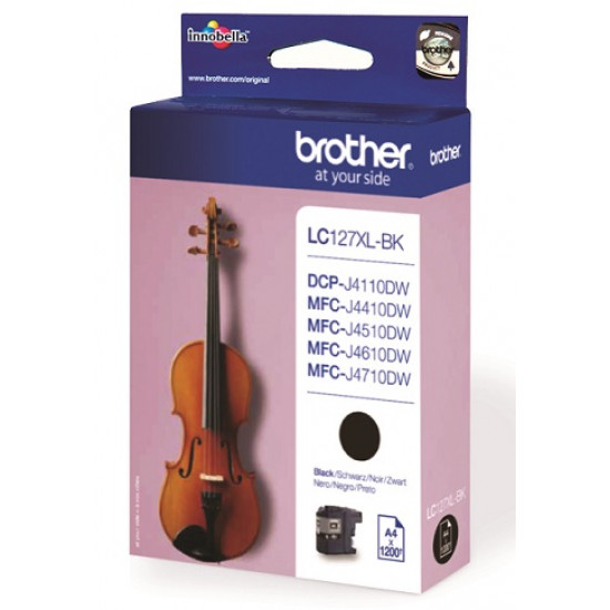 BROTHER LC-127XLBK TONER HIGH BLK 1200P