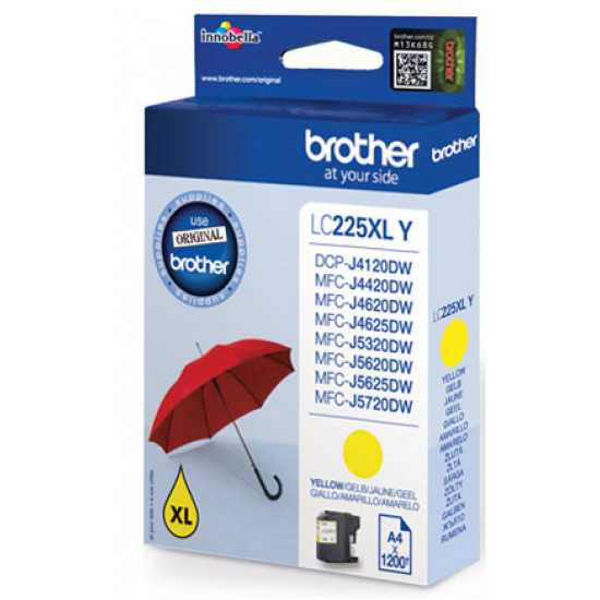 BROTHER LC-225XLY TONER HIGH YELLOW