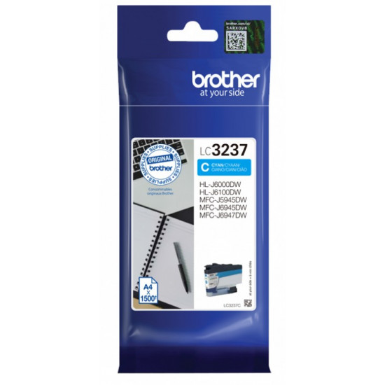 BROTHER LC3237C TONER CYAN 1500