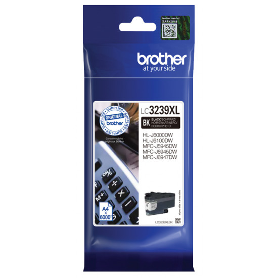 BROTHER LC3239XLBK TONER HIGH BLACK 6000