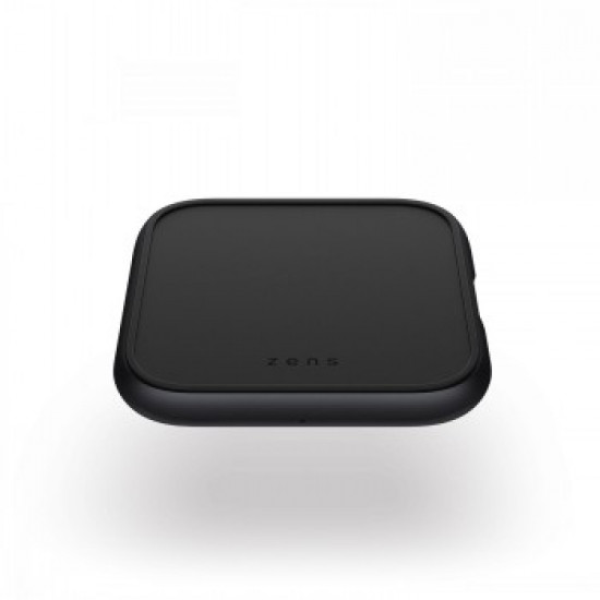 ZENS ALUMINIUM SINGLE WIRELESS CHARGER WITH 18W USB PD