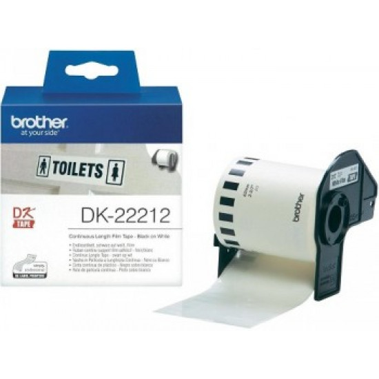 BROTHER DK22212 WHITE FILM TAPE 62MM