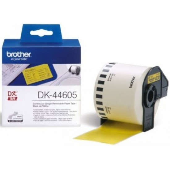 BROTHER DK44605 YELLOW REM. PAP TAPE 62M