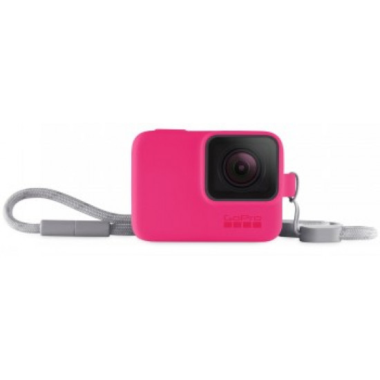 GOPRO SLEEVE + LANYARD ELECTRIC PINK