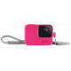 GOPRO SLEEVE + LANYARD ELECTRIC PINK