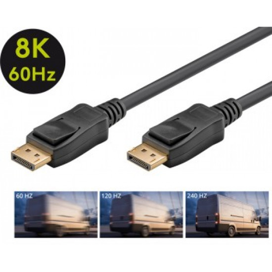 GB DISPLAYPORT V1.4 8K 60HZ CABLE, 1M