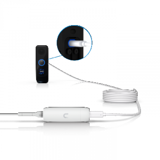 UBIQUITI VERSATILE ADAPTER THAT PROVIDES POWER AND CONNECTIVITY TO USB-C DEVICES, INCLUDING COMPATIBLE PROTECT WIFI CAMERAS