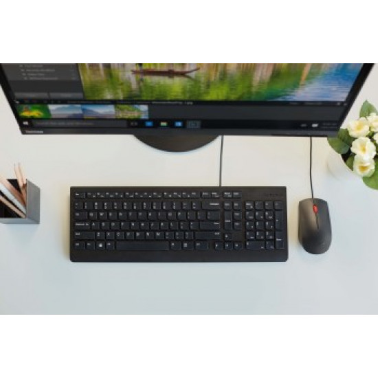 LENOVO ESSENTIAL WIRED KEYBOARD & MOUSE US ENGLISH WITH EURO SYMBOL