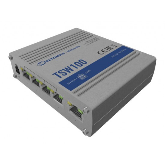 TELTONIKA TSW100 Industrial Unmanaged PoE/Switch