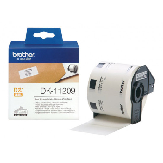 BROTHER DK11209 Adress-Etiketten QL500 29x62 800 pcs/roll QL500/550