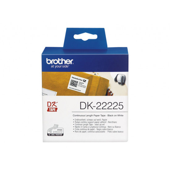 BROTHER DK22225 endless label paper 38mm x 30.48 for QL-550 500 500A 560VP 560 570 580N 650TD 1050 1050N 1060N