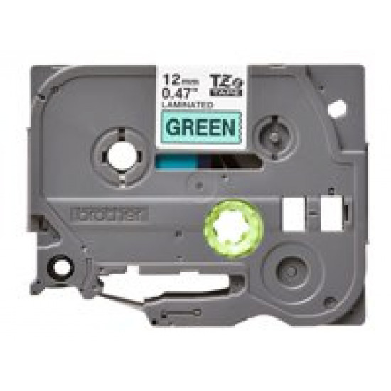 BROTHER TZE731 tape cassette 12mm 8m green black for P-touch 200 300 500 Series