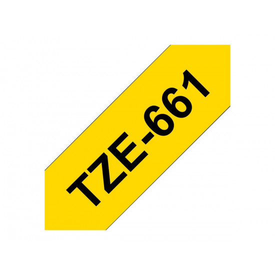 BROTHER TZE661 tape catridge 36mm8m yellow/black P-touch 550 3600 9200PC 9200DX 9400 9500PC 9600 9700PC 9800PCN RL700S