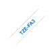 BROTHER TZEFA3 Textilband 12mm 3m white blue not laminiert