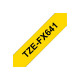 BROTHER TZEFX641 18mm BLACK ON YELLOW FLEXIBLE ID