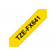 BROTHER TZEFX641 18mm BLACK ON YELLOW FLEXIBLE ID