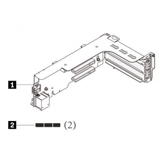 LENOVO ISG ThinkSystem V3 2U x16/x8/x8 PCIe G4 Riser 1/2 Option Kit