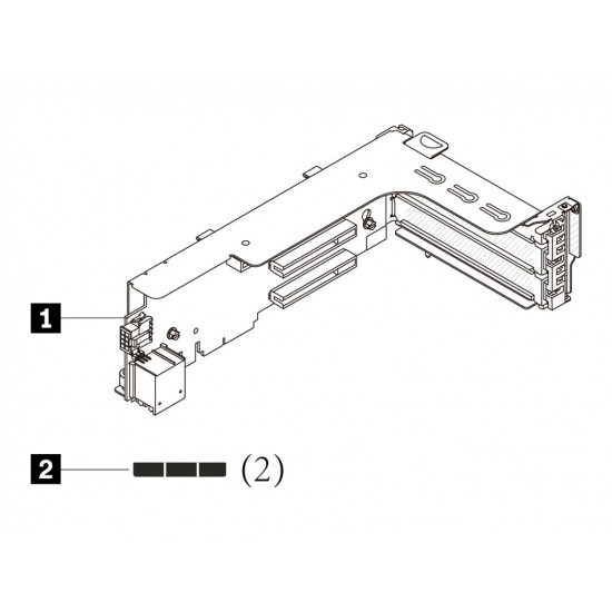 LENOVO ISG ThinkSystem V3 2U x16/x8/x8 PCIe G4 Riser 1/2 Option Kit