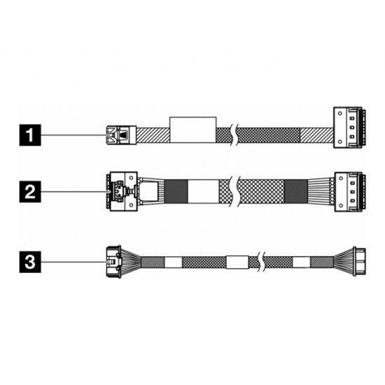 LENOVO ISG ThinkSystem SR650 V3 M.2 SATA/x4 NVMe SFF RAID Cable Kit