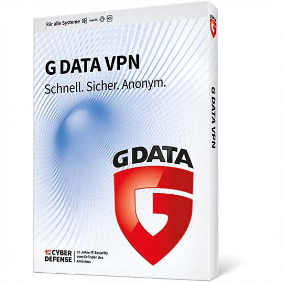 G DATA VPN - 1 Year (10 Lizenzen) - New - ESD-Download