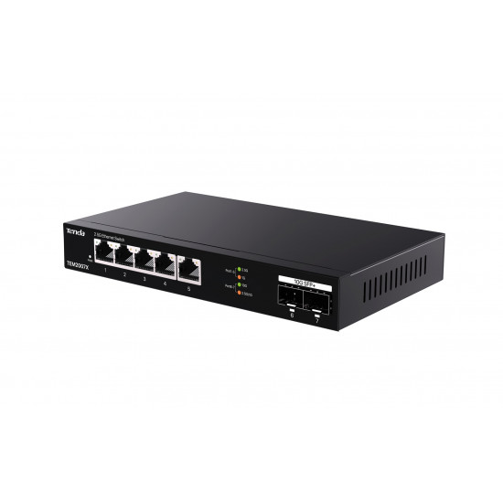 Tenda TEM2007X network switch 2.5G Ethernet (100/1000/2500) Desktop Black