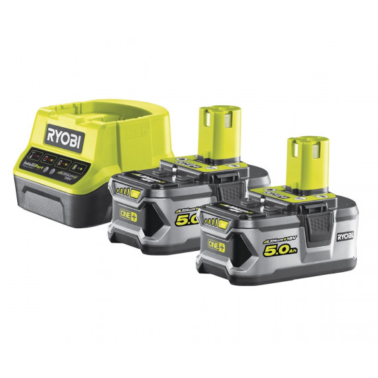 RYOBI RC18120-250 2x Battery 18 V 5,0 Ah + charger