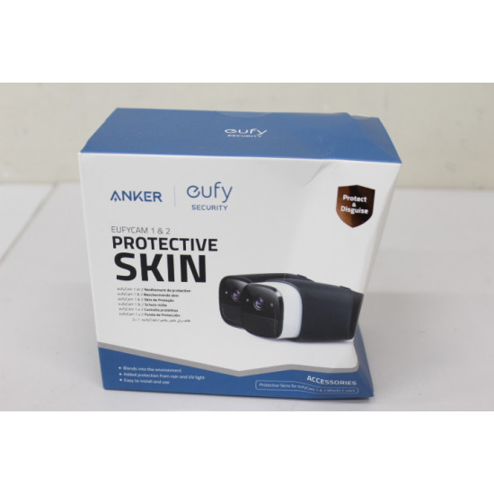 SALE OUT. Anker Eufy 2 Set Silicone Skins In Black For EufyCam & EufyCam 2, Black | Anker Eufy | 2 Set Silicone Skins In Black | 24 month(s) | DAMAGED PACKAGING