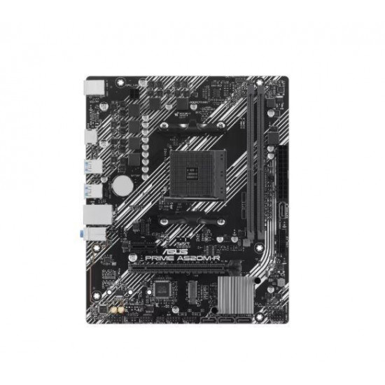 Mainboard|ASUS|AMD A520|SAM4|Micro-ATX|Memory DDR4|Memory slots 2|1xPCI-Express 3.0 1x|1xPCI-Express 3.0 16x|1xM.2|1xHDMI|2xUSB 2.0|4xUSB 3.1|2xPS/2|1xRJ45|3xAudio port|PRIMEA520M-R