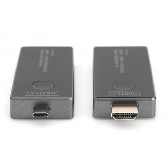 Digitus 4K Wireless Video Extender, 30 m (USB-C - HDMI) | DS-55324 | Black/Silver