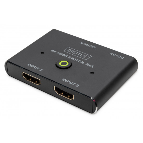 Digitus 8K HDMI Switch, 2x1 | DS-45341 | Black