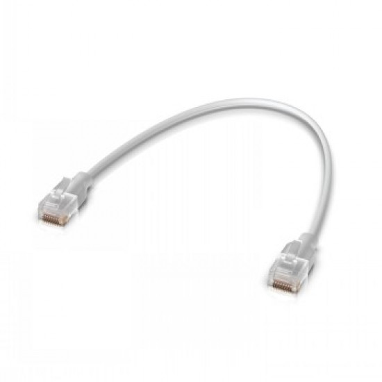 UBIQUITI NANO-THIN PATCH CABLE WITH 2.5 GBE SUPPORT DESIGNED TO SHOW ETHERLIGHTING™ EFFECTS / 0.15 M