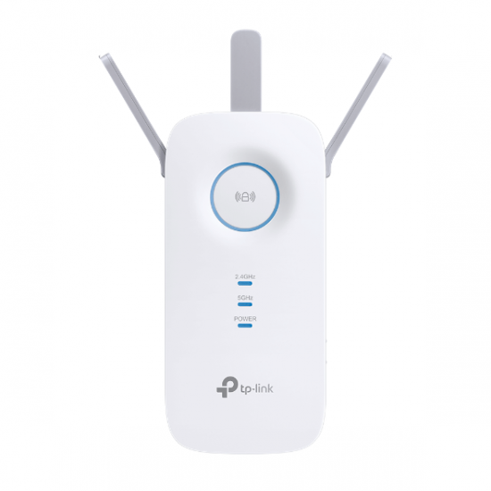 TP-LINK | AC1900 Wi-Fi Range Extender | RE550 | 802.11ac | 2GHz/5GHz | 600+1300 Mbit/s | 10/100/1000 Mbit/s | Ethernet LAN (RJ-45) ports 1 | MU-MiMO No | no PoE | Antenna type 3xExternal | No