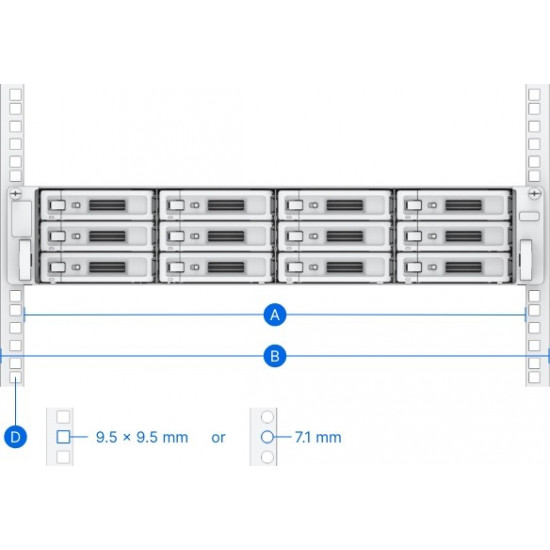 Zestaw szyn rack Rail Kit RKS-02