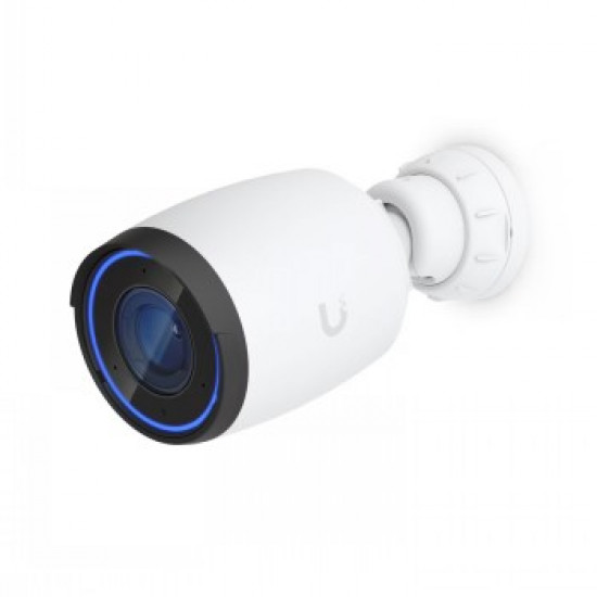 UBIQUITI AI PRO WHITE INDOOR/OUTDOOR 4K POE CAMERA WITH 3X OPTICAL ZOOM, LONG-RANGE IR NIGHT VISION, AND ENHANCED AI DETECTION CAPABILITIES