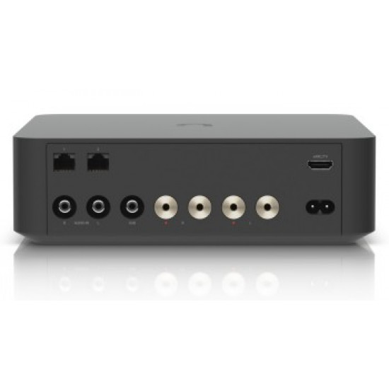 UBIQUITI POWERAMP BLACK. PREMIUM SPEAKER AMPLIFIER DESIGNED FOR HIGH-FIDELITY MULTI-ZONE AUDIO STREAMING AND IMMERSIVE SPATIAL SOUND EXPERIENCES