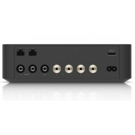 UBIQUITI POWERAMP BLACK. PREMIUM SPEAKER AMPLIFIER DESIGNED FOR HIGH-FIDELITY MULTI-ZONE AUDIO STREAMING AND IMMERSIVE SPATIAL SOUND EXPERIENCES