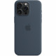 APPLE iPhone 15 Pro Max Silicone Case with MagSafe - Storm Blue