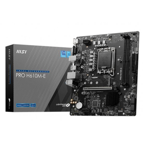 MSI PRO H610M-E motherboard Intel H610 LGA 1700 micro ATX