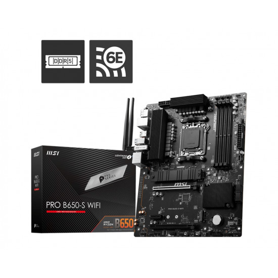 MSI PRO B650-S WIFI motherboard AMD B650 Socket AM5 ATX