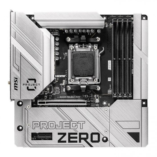 MSI B650M PROJECT ZERO motherboard AMD B650 Socket AM5 micro ATX