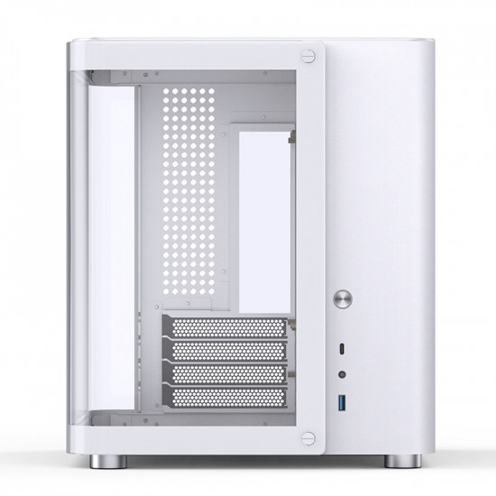 Jonsbo TK-1 2.0 Micro-ATX Case, Tempered Glass - white