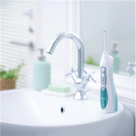 Panasonic | Oral irrigator | EW1313G303 | Cordless | 130 ml | Number of heads 2 | White/Green