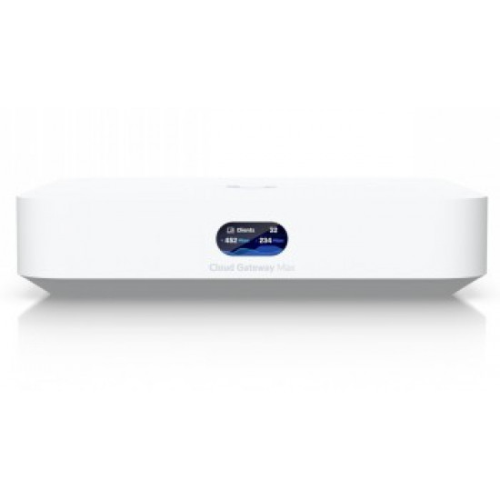 UBIQUITI COMPACT 2.5G CLOUD GATEWAY WITH 30+ UNIFI DEVICE / 300+ CLIENT SUPPORT, 1.5 GBPS IPS ROUTING, AND 512 GB SSD NVR STORAGE