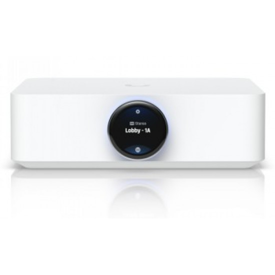 UBIQUITI POWERAMP WHITE. PREMIUM SPEAKER AMPLIFIER DESIGNED FOR HIGH-FIDELITY MULTI-ZONE AUDIO STREAMING AND IMMERSIVE SPATIAL SOUND EXPERIENCES